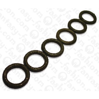 Wasserschlangen Leder Ring 58mm_Gothic Olive Shiny