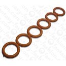 Wasserschlangen Leder Ring 58mm_Pink Lady Shiny