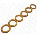 Wasserschlangen Leder Ring 58mm_Blazing Yellow Shiny