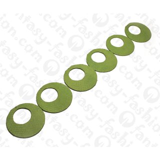 Wasserschlangen Leder Flat Ring 60x2mm_Arcadian Green Shiny