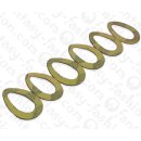 Watersnake leather Flat Teardrop with Calar...