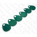 Watersnake leather Flat Teardrop with Hole 60x2mm_Deep...