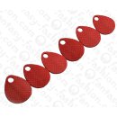 Watersnake leather Flat Teardrop with Hole 60x2mm_Tango...