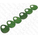 Watersnake leather Flat Teardrop with Hole 60x2mm_Classic...