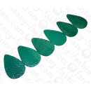 Watersnake leather Flat Teardrop 55mm_Deep Jungle Shiny