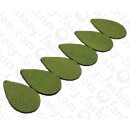 Watersnake leather Flat Teardrop 55mm_Beetle Matte