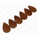 Wasserschlangen Leder Flat Teardrop 55mm_Tortoise Shell...