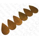 Wasserschlangen Leder Flat Teardrop 55mm_Dark Gold