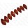 Watersnake leather Twisted Leaf 57x27mm_Mineral Red Shiny