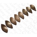 Wasserschlangen Leder Twisted Leaf 57x27mm_Sunlight Silver