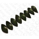 Wasserschlangen Leder Twisted Leaf 57x27mm_Beetle Shiny