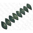 Wasserschlangen Leder Twisted Leaf 57x27mm_Orion Blue Shiny