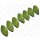Wasserschlangen Leder Twisted Leaf 57x27mm_Arcadian Green Shiny