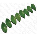 Watersnake leather Twisted Leaf 57x27mm_Classic Green Shiny