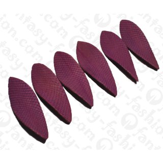 Wasserschlangen Leder Twisted Leaf 97x30mm_Striking Purple Matte