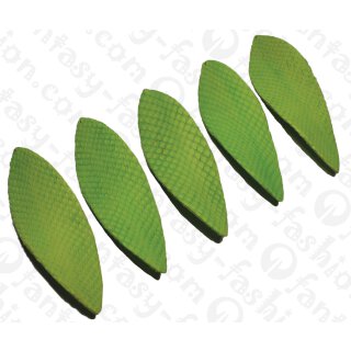 Watersnake leather Twisted Leaf 97x30mm_Classic Green Matte