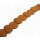 Wasserschlangen Leder Irregular Round 45mm_Golden Oak Shiny