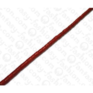 Wasserschlangen Leder Tube 10mm_Mineral Red Shiny