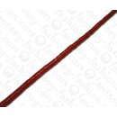 Watersnake leather Tube 10mm_Mineral Red Shiny