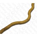 Wasserschlangen Leder Bent Tube 46x15mm_Golden Olive Shiny