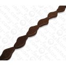 Watersnake leather Flat Irregular Oval...