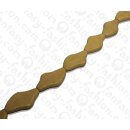 Watersnake leather Flat Irregular Oval 65x37x10mm_Ivory...