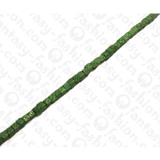 Wasserschlangen Leder Dice 6mm_Classic Green Shiny