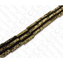 Watersnake leather Flat Square 50mm_Natural Tiger Shiny