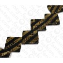 Watersnake leather Flat Diamond 63mm_Natural Tiger Shiny