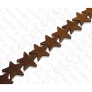 Wasserschlangen Leder Star Shape 35mm_Bronze