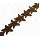Watersnake leather Star Shape 45mm_Bronze