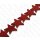 Watersnake leather Star Shape 45mm_Mineral Red Shiny