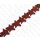 Watersnake leather Star Shape 35mm_Mineral Red Matte