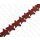 Wasserschlangen Leder Star Shape 35mm_Mineral Red Matte