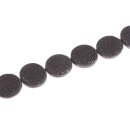 Rochenleder  round / ca.28x9mm / Black / 14pcs.