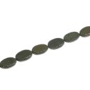 Rochenleder  drops oval klein / ca.25x15mm / Avocado...