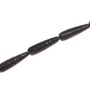 Stingray leather long teardrops M/ ca.57x14mm / Black /...