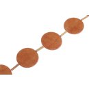 Rochenleder ufo orange polish / ca.60x5mm / 5pcs.