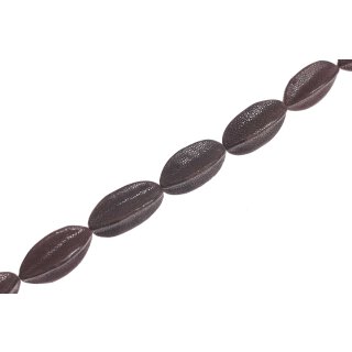 Rochenleder balimbing brown polish / ca.54x20mm / 8pcs.