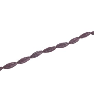 Rochenleder balimbing violet polish / ca.32x10mm / 13pcs.