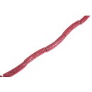 Rochenleder bent tube pink polish / ca.62x15mm / 7pcs.