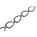 Rochenleder teardrop   Stingray with horn black matt /...