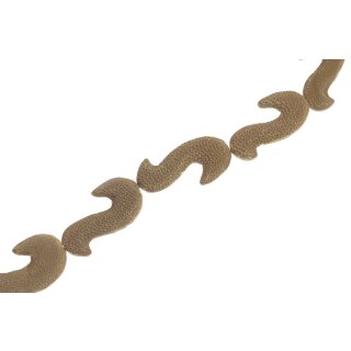 Rochenleder S form olive non polish / ca.50x13x6mm / 7pcs.