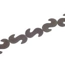 Rochenleder S form dark green non polish / ca.50x13x6mm /...