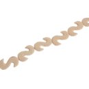 Rochenleder S form ivory non polish / ca.40x10x8mm / 10pcs.