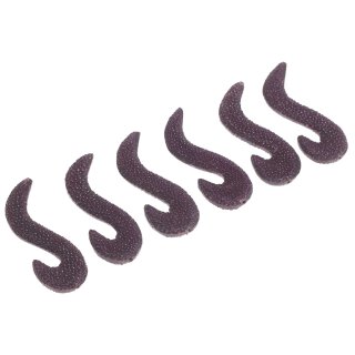 Stingray leather S form lila non polish / ca.82x15x8mm / 6pcs.