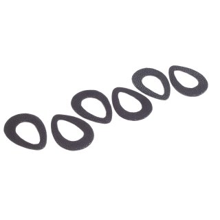 Rochenleder ring calar teardrop navy blue polish / ca.75mm / 5pcs.