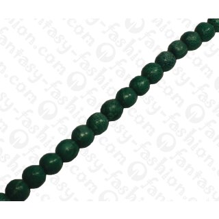 Cane Toad Leather Round Beads 10mm_Green Shiny