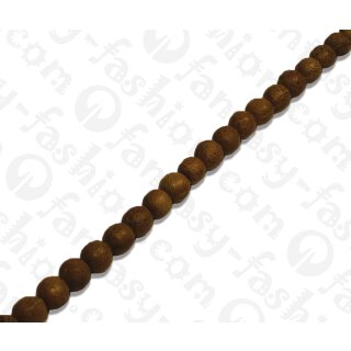 Cane Toad Leather Round Beads 10mm_Brown Matte