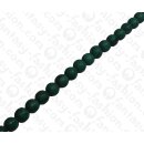 Cane Toad Leather Round Beads 15mm_Dark Green Shiny